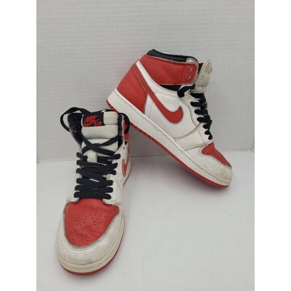 Air Jordan 1 Retro High OG Kids 5.5 Y Chicago Lost & Found Leather Red White - Picture 1 of 12